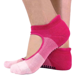 Sock Snob Non Slip Grip Low Cut Invisible Socks 2-pack - Pink