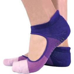 Sock Snob Non Slip Grip Low Cut Invisible Socks 2-pack - Purple