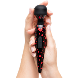 LoveHoney Deluxe Rechargeable Mini Massage Wand Vibrator Red
