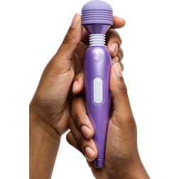 LoveHoney Deluxe Rechargeable Mini Massage Wand Vibrator Purple