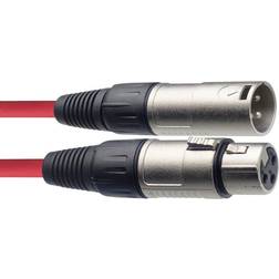 Stagg XLR - XLR M-F Red 3m