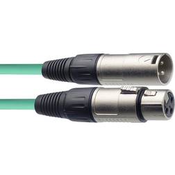Stagg XLR - XLR M-F Green 3m