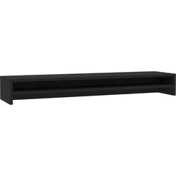 vidaXL Screen Stand Black TV Bench 100x13cm