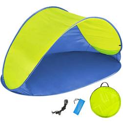 tectake Jasmin Beach Tent - Blue/Yellow