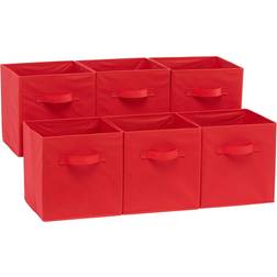Amazon Basics Collapsible Red Storage Box 6pcs