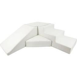 Velinda Soft Foam Play Slide Set White