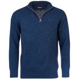 Barbour Essential Lambswool Half Zip Jumper - Navy Mix
