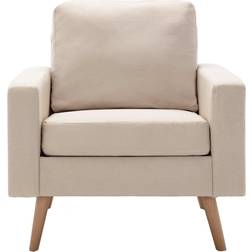 vidaXL 288696 Cream White Fåtölj 80cm