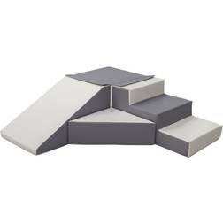 Velinda EPS Styrofaom+PE Foam Slide Set Hard Version White/Grey