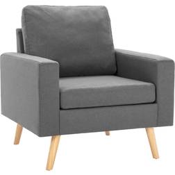 vidaXL 288693 Light Grey Lænestol 80cm