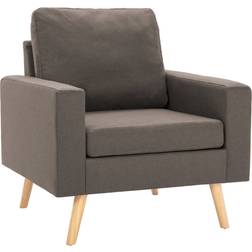vidaXL 288701 Taupe Fåtölj 80cm