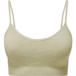 Tridri Women's Recycled Seamless '3D Fit' Multi-Sport Flex Bra - Sage Green Melange