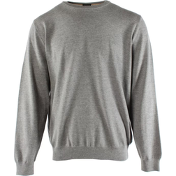 HUGO BOSS Botto with Embroidered Logo Sweater - Grey