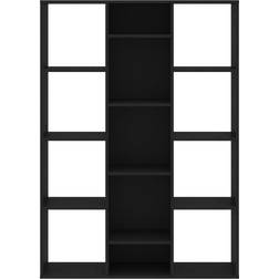 vidaXL Room Divider Black Bokhylla 140cm