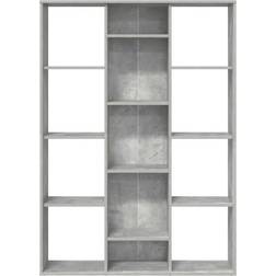 vidaXL Room Divider Concrete Grey Book Shelf 140cm