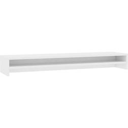 vidaXL Screen Stand White TV Bench 100x13cm