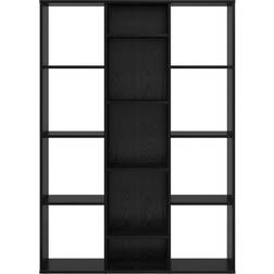 vidaXL Room Divider Black Oak Book Shelf 140cm