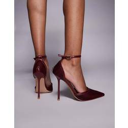 Simmi London Mandisa Bordeaux Højhælede Sko Mesh - Rød