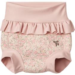 Wheat Neoprene Swim Pants Ivory Flower Meadow