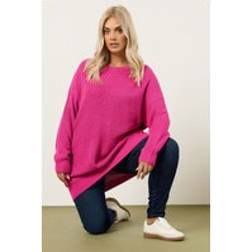 Yours Essential Knitted Jumper Women - Bright Pink
