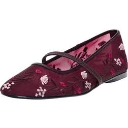 Pull&Bear Ballet Flats - Burgundy Red