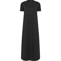 PixieGirl Petite Cotton T-Shirt Maxi Dress - Black