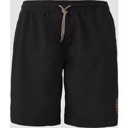s.Oliver Badeshorts Mit Print-Detail Herren - Schwarz