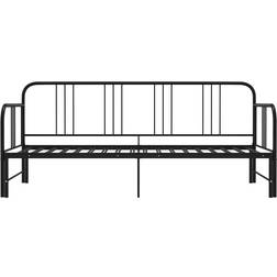 vidaXL Metal Black Sofa 206cm 3 Seater