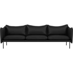 Fogia Tiki Vintage Black Soffa 236cm 3-sits