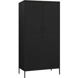 vidaXL 336250 Black Wardrobe 90x180cm