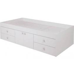 Kidsaw Multi Drawer Single 3ft Cabin Bed White 37.8x77.2"