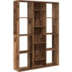 vidaXL Room Divider Aged Wood Bokhylla 140cm