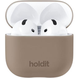 Holdit Silicone Case for AirPods 4 Mocha Brown