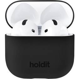 Holdit Silicone Case for AirPods 4 Black