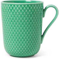 Lyngby Rhombe Green Mug 33cl