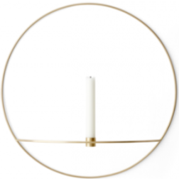 Menu Pov Circle Large Brass Fyrfadsstage 12cm
