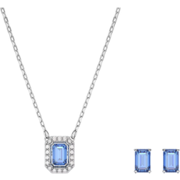Swarovski Una Set - Silver/Blue/Transparent