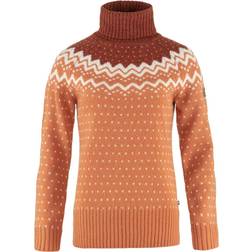 Fjällräven Övik Knit Roller Neck W - Desert Brown/Autumn Leaf