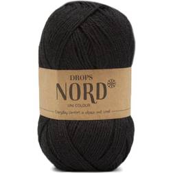 Drops Design Nord Uni Colour Black 170m