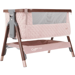 Tutti Bambini CoZee Luxe Bedside Crib Walnut/Brush 21.3x36.2"