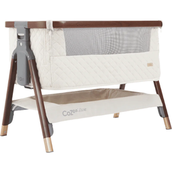 Tutti Bambini CoZee Luxe Bedside Crib Walnut/Cream 21.3x36.2"