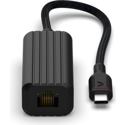 Unisynk USB C - RJ45 Network Adapter M-F Black 0.1m