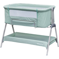 Kinder Valley Snoozie Bedside Crib Jade/Turquoise 22.2x39"