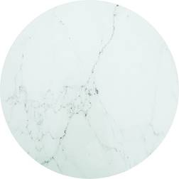 vidaXL Tempered Glass White Bordplade 70cm