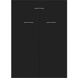 vidaXL Wood Black Shoe Rack 60x84cm