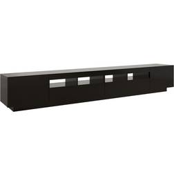 vidaXL Engineered Wood Black TV-bänk 260x40cm
