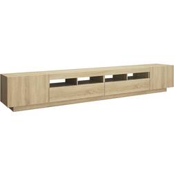 vidaXL Engineered Wood Sonoma Oak TV-bord 260x40cm