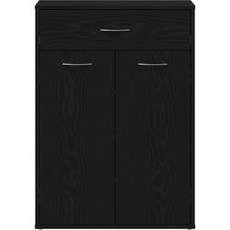 vidaXL Wood Black Oak Skohylle 60x84cm
