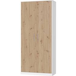 Nordic Tall Model White/Wild Oak Opbevaringsskab 100x222cm