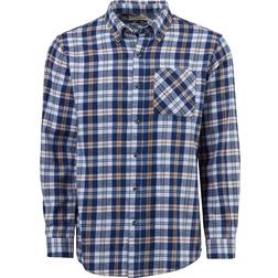 Magellan Outdoors Canyon Creek Long Sleeve Flannel Shirt - Medievel Blue